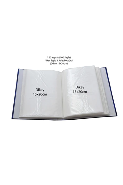 15x21cm 100’lük Ciltbezli Fotoğraf Albümü(Bordo) - Resim 2