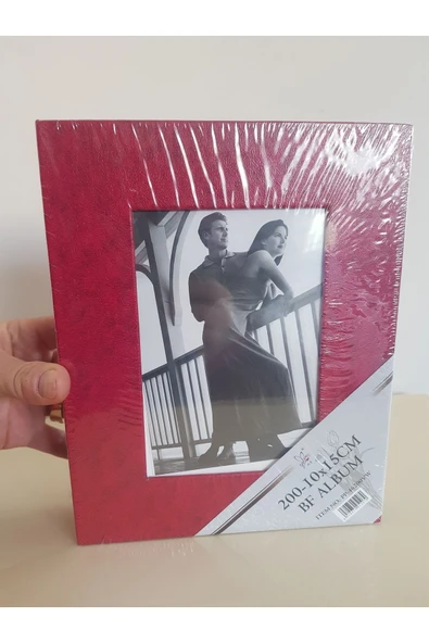 Istediğiniz Renk 200lü 10x15cm Fotoğraf Albümü - Deri Kaplı Foto Pencereli - Aile Resimleri Için