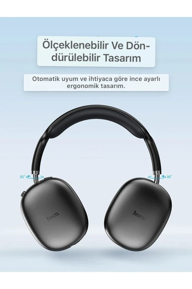 W35 Air Kulak Üstü Bluetooth Kulaklık - Resim 4