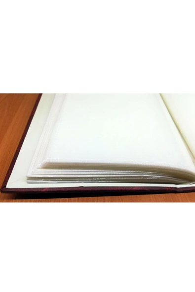 15x21cm 100'lük Ciltbezli Fotoğraf Albümü Bordo - 2