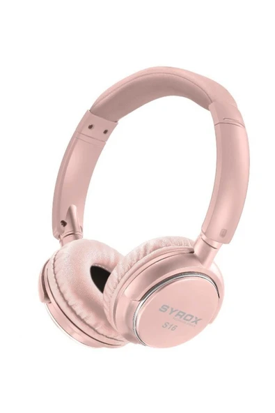 Kulaküstü Kablosuz Bluetooth Kulaklık Hafıza Kartı Girişli (4 İN 1) Pembe - Resim 2