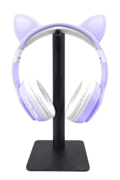 A+ Kalite Vilya Kedi Kulağı Detaylı Led Işıklı Bluetooth Çocuk Kulaklığı 2022 Boombox Ct-888 - Resim 2