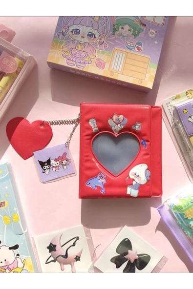 Binder Kpop Pcfotokart Sleve Holder Kawaii 6x9 Instax Fotoğraf Resim Albümü Mini Albüm ürün görseli