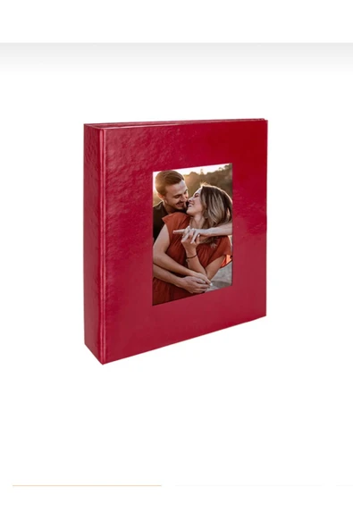 Kırmızı 10x15cm 200'lük Deri Fotoğraf Albümü