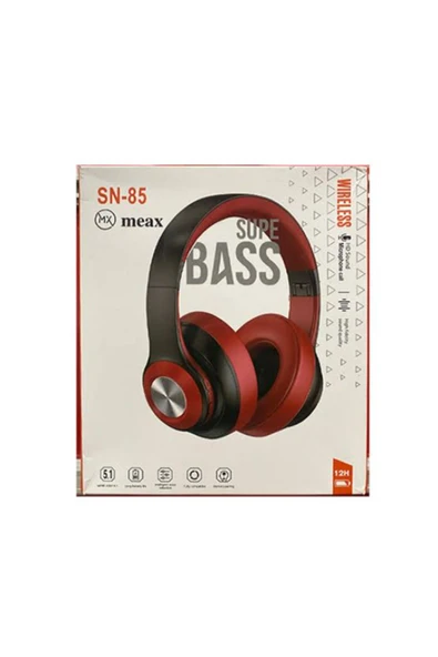 Sn-85 Kablosuz Kulaklık Bluetooth 5.1 Siyah ürün görseli 1