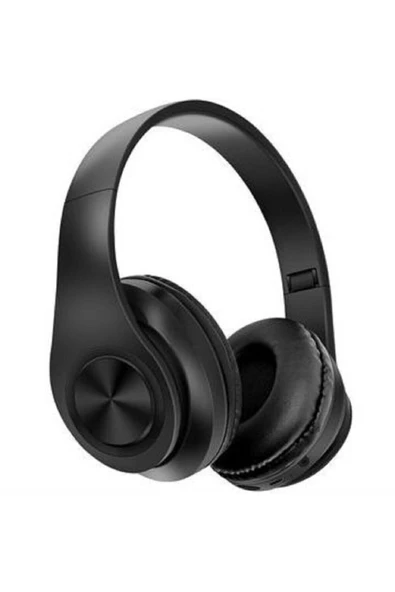 Siyah Macaron Set Bluetooth Kablosuz Stereo Kulaklık - 2