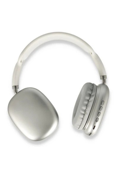 Max Kablosuz Bluetooth 5.0 Edr Kulak Üstü Kulaklık Gri Beyaz - Resim 3