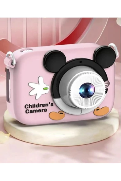 CMR-16 Pembe Mini 1080P HD Çocuk Kamera Dijital Fotoğraf Makinesi 2.0 İnç Ekran
