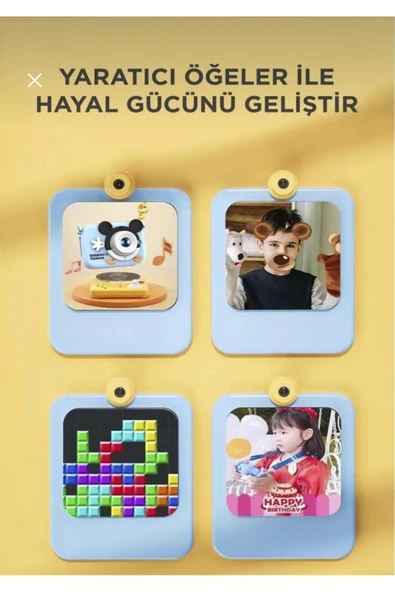 CMR-16 Pembe Mini 1080P HD Çocuk Kamera Dijital Fotoğraf Makinesi 2.0 İnç Ekran - 5