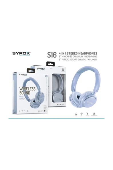 Kulaküstü Kablosuz Bluetooth Kulaklık Hafıza Kartı Girişli - Resim 2