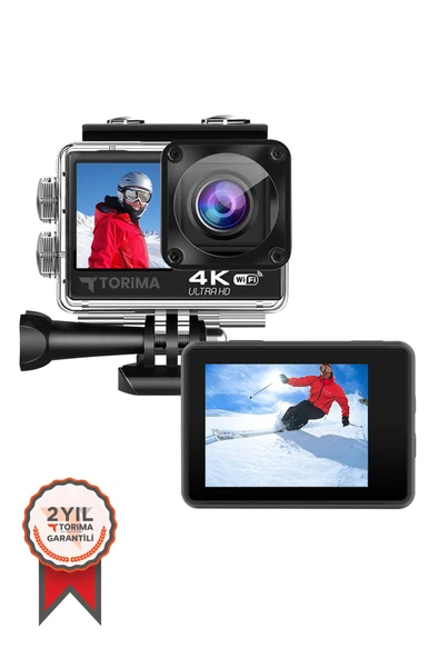 Ac-04 4k Ultra Hd Wifi Su Geçirmez Aksiyon Kamerası Siyah