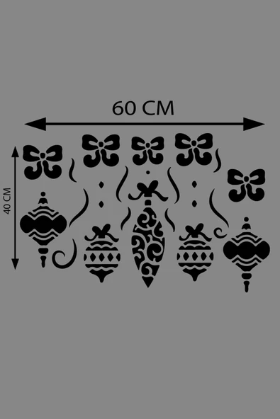 İndispensableyl Yılbaşı Happy New Year ÖZEL sticker Çıkartma Süsü ÖZEL Yıl Süsü Parti Cam Süsü Noel Ağacı Kar Tanesi - Resim 2