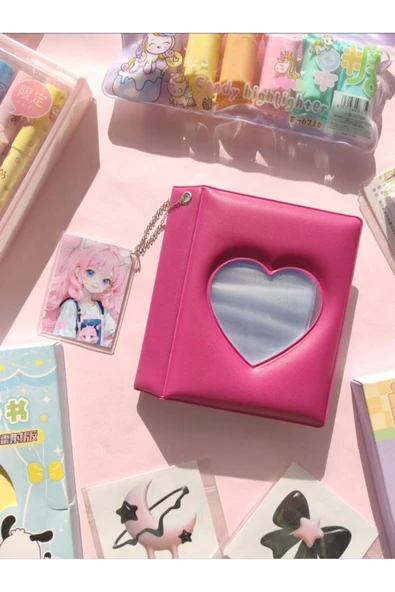 Binder Kpop Pcfotokart Sleve Kawai Holder 6x9 Instax Fotoğraf Resim Albümü Mini Boy