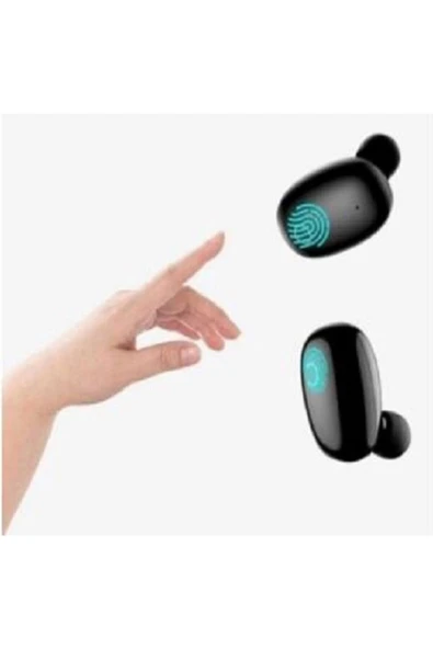 Bluetooth Spor Kulaklık, Led Göstergeli, 1800 Mah Powerbank, Su Geçirmez Tws A10s - Siyah - Resim 5