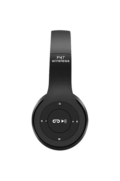 Kulak Üstü Kablosuz Bluetooth Aux ve Hafıza Kartı Girişli Kulaklık - Resim 4