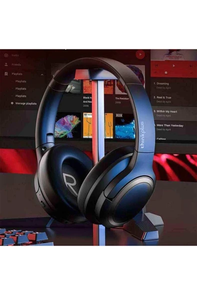 Thinkplus Th40 Siyah Kablosuz Bluetooth Kulaküstü Kulaklık - Resim 5