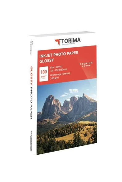 Foto baskı kağıdı 260 GR 10X15 Parlak 100 Adet İnkjet Kağıt