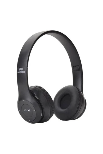 Kulak Üstü Kablosuz Bluetooth Aux ve Hafıza Kartı Girişli Kulaklık ürün görseli 1