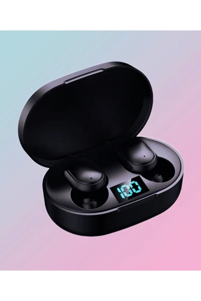 Siyah Airdotspro Ledli Şarj Göstergeli 5.0 Bluetooth Kulaklık - 1