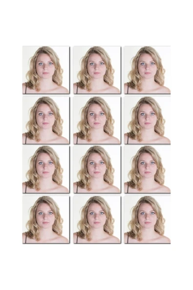 : Vesikalık & Biyometrik Fotoğraf Baskısı ( 8 - Adet ) 10x15 Çerçeve Hediyedir