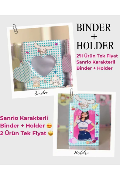 Binder kpop PCfotokart sleve holder kawaii - Resim 5