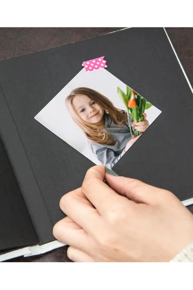 Fotoğraflı Anı Albümü Kare Anı Hatıra defteri 36 Adet 5x7 Fotoğraflı Hikaye Hatıra Albümü - 3