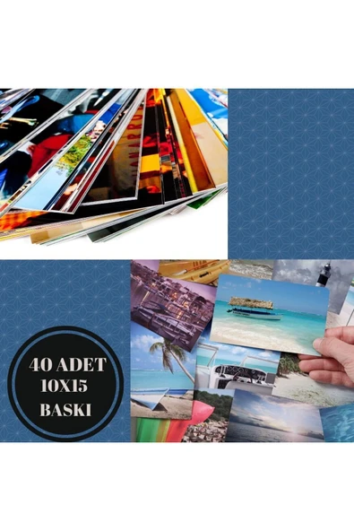 Fotoğraf Baskısı 40 Adet (10X15) Cm Ebat