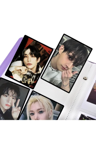 Yeşil Kpop Fotokart Albümü, Binder 6x9 Instax Fotoğraf Resim Albümü Kartlık ürün görseli 1