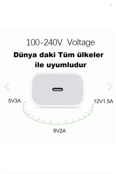 Iphone Tüm Serilerle Uyumlu Hızlı Şarj Adaptörü 20watt Pd Hızlı Şarj - Resim 7