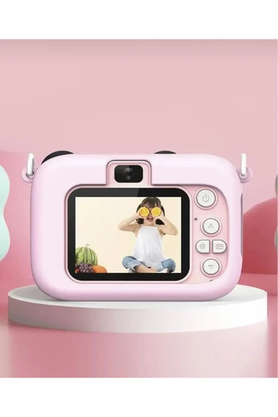 CMR-16 Pembe Mini 1080P HD Çocuk Kamera Dijital Fotoğraf Makinesi 2.0 İnç Ekran - 2