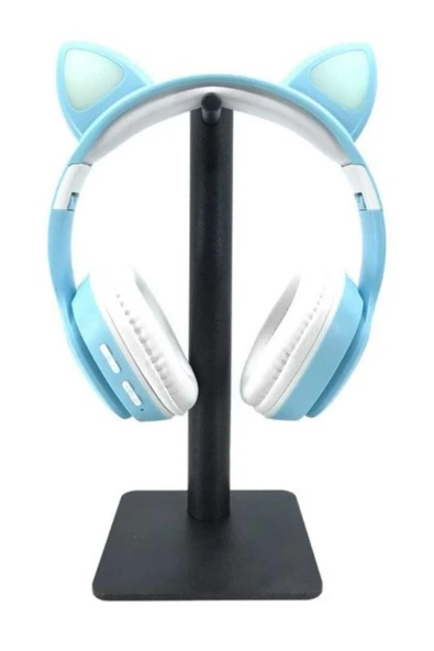 A+ Kalite Vilya Kedi Kulağı Detaylı Led Işıklı Bluetooth Çocuk Kulaklığı 2022 Boombox Ct-888 - 2