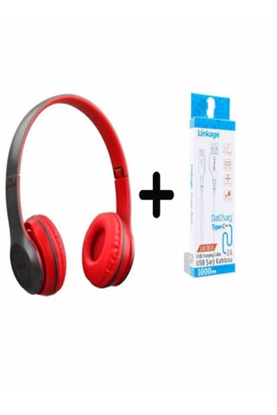 Kulak Üstü Siyah Bluetooth Kulaklık ürün görseli 1