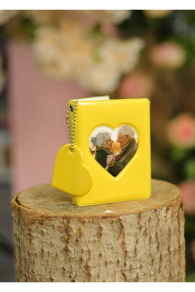 6x9 İnstax Fotoğraf Resim Albümü Kartlık Mini Kalpli Albüm