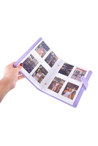 Deri Instax Polakart Fotoğraf Albümü 6x9cm 96 adet Fotoğraf Kapasiteli - 5