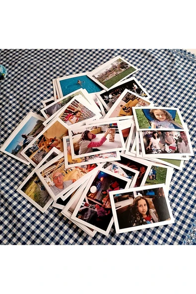 Mini polaroid instax tarzı fotograf baskısı 12 adet 5X7 - 2
