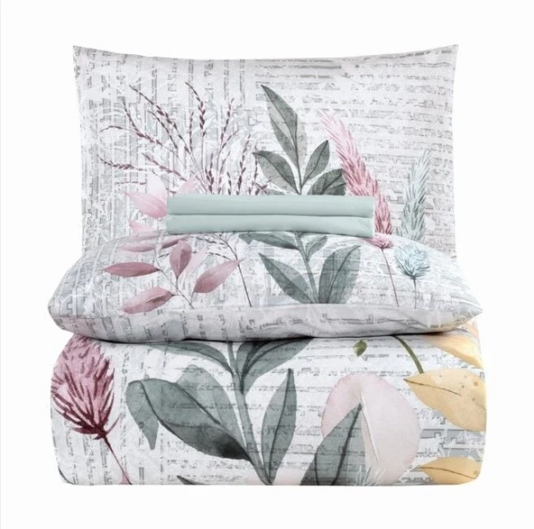 Altınbaşak Creaforce Vivida Mist Çift Kişilik Nevresim Takımı - 4