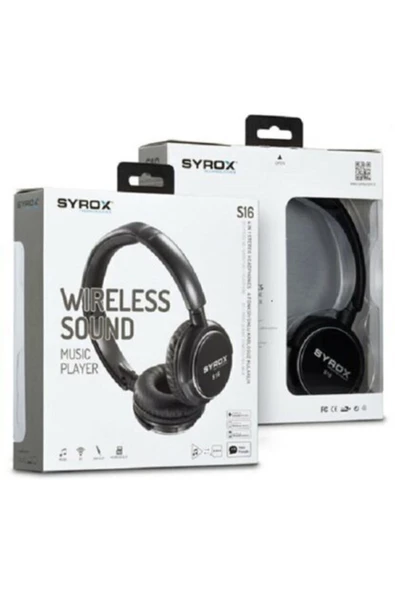 Bluetooth Kulaklık Aux / Microsd Card S16 - Siyah - L O U P U S - - 2