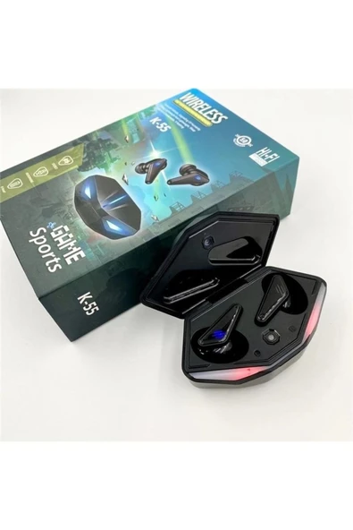 K55 TWS Bluetooth Kulak İçi Oyuncu Kulaklığı (Oyun Modlu)