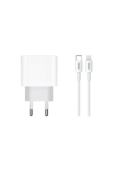 Force Qch281l Pd Destekli 15w Type-c To Lightning Usb Kablolu Şarj Cihazı