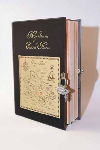 MY SECRET TRAVEL NOTES, KİLİTLİ Hatıra Defteri, Günlük, Ajanda
