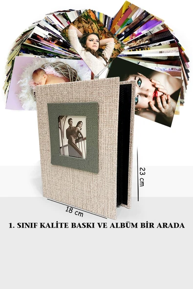 Fotoğraf Baskısı Albümlü Paket 200 Adet 10x15 Fujifilm Kart (orijinal Solmaz Baskı)