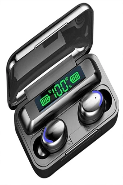 Dokunmatik Kablosuz Bluetooth Oyuncu Ve Müzik Kulaklığı 2000mah Powerbank Ios&android Uyumlu F9-55 - 2