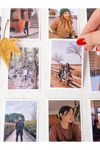Fotoğraf Baskısı 5x7 Polaroid Baskı ( 40 Adet ) 1 Adet 32 Fotoğraflık Kalpli Albüm