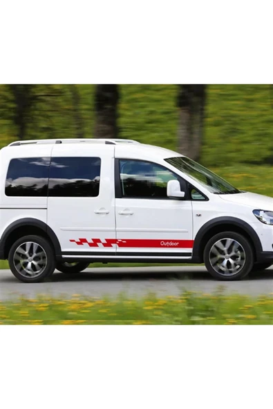 İndispensableyl Volkswagen Caddy Yan Kapı Ve Arka Kapı Sticker Etiket Modeli - 1