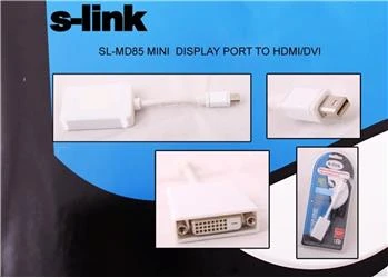S-link SL-MD85 Mini Display Erkek To Dvı 24+5 Çevirici - 2