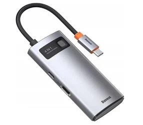 Baseus Metal Gleam 5-in-1 Type-C HUB-Gri (WKWG020013) - 3