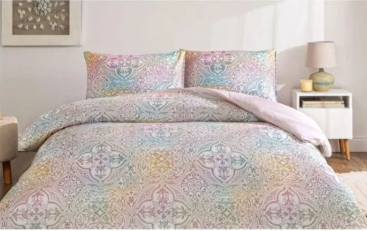 Taç Çift Kişilik Ranforce Nevresim Takımı Nevora Pembe ürün görseli