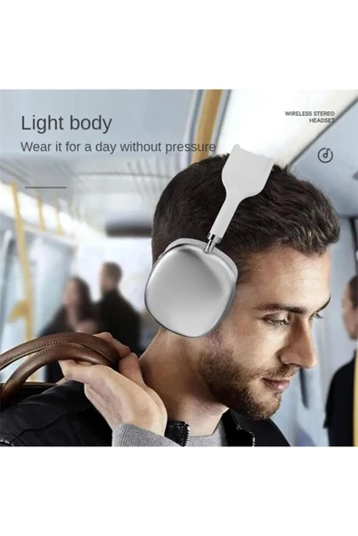 Bluetooth Kulaklık Hi-Fi Yüksek Kalite Ses Bass Müzik Ayarlanır Kafa Bandı Tıkaç Type-C Şarj Aux - 2