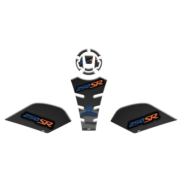 CF MOTO 250 SR 2020 - 2024 UYUMLU TANK PAD SET