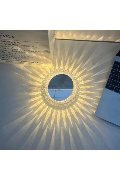 Lw-9 Şarjlı Kristal Elmas Masa Lambası Dokunmatik Romantik Akrilik Led Gece Lambası - 5
